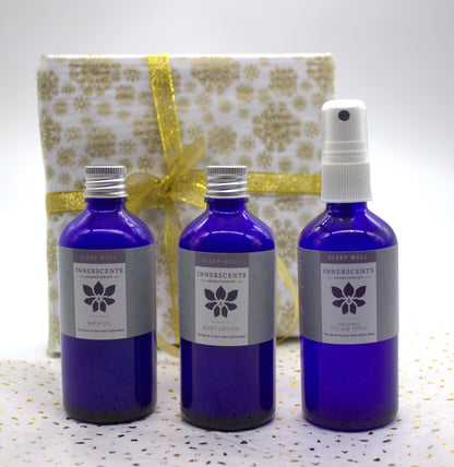 Sleep Well Super-Sleep Gift Set - 3 x 100ml Bottles in Recycled Luxury Gift Box