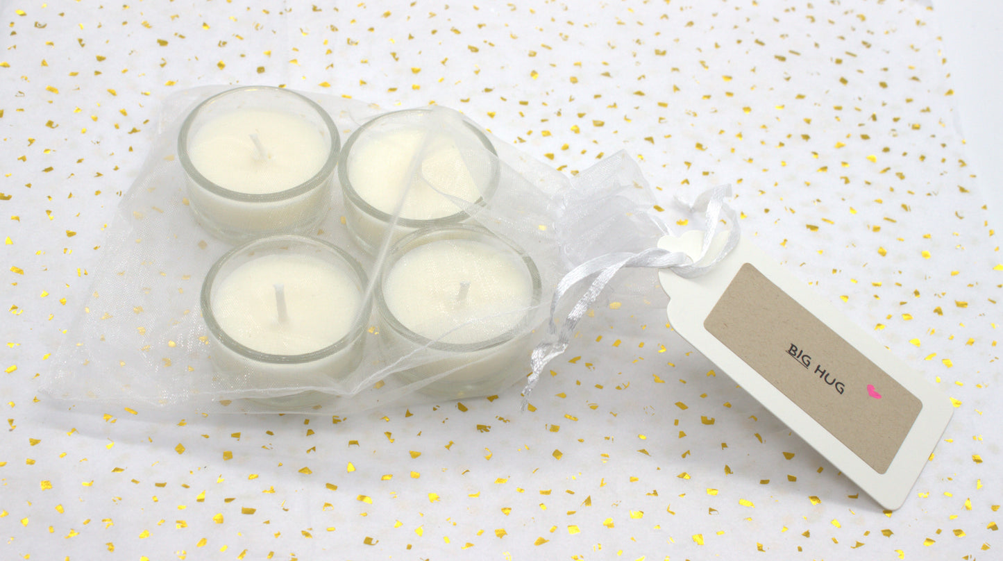 Big Hug Tealight Candles - Set of Four